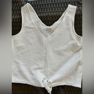 White madewell knotted tank
